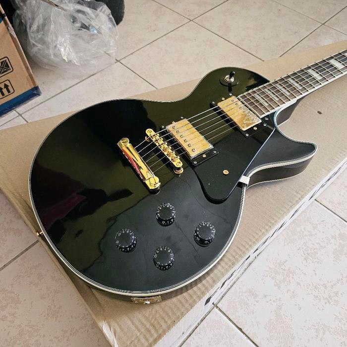 Promo Gitar Gibson Les Paul Black Beauty Custom Hq Baru