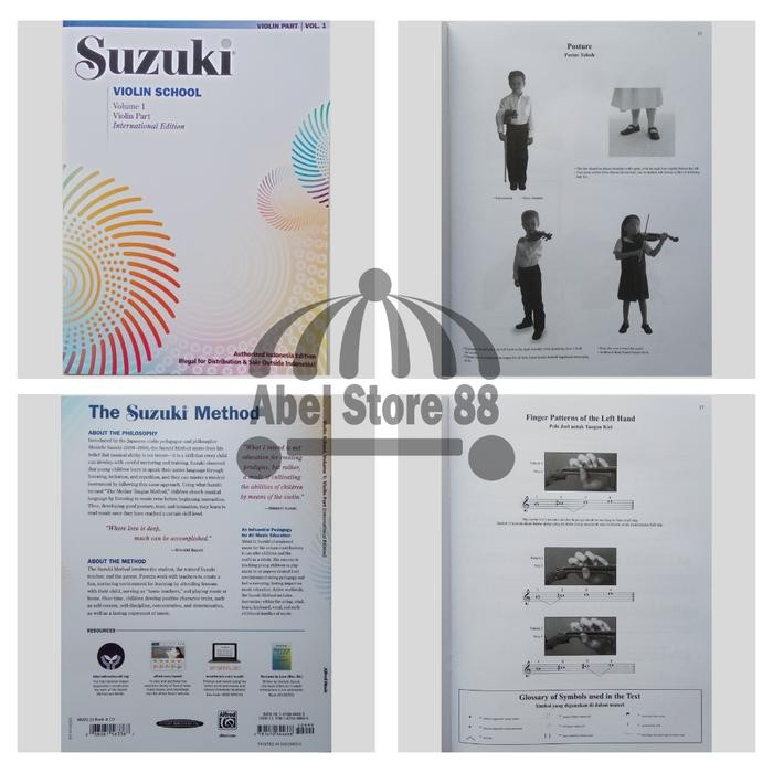 

Suzuki Violin School Volume 1/2/3/4/5 Violin Part Buku Metode Belajar Biola Pemula