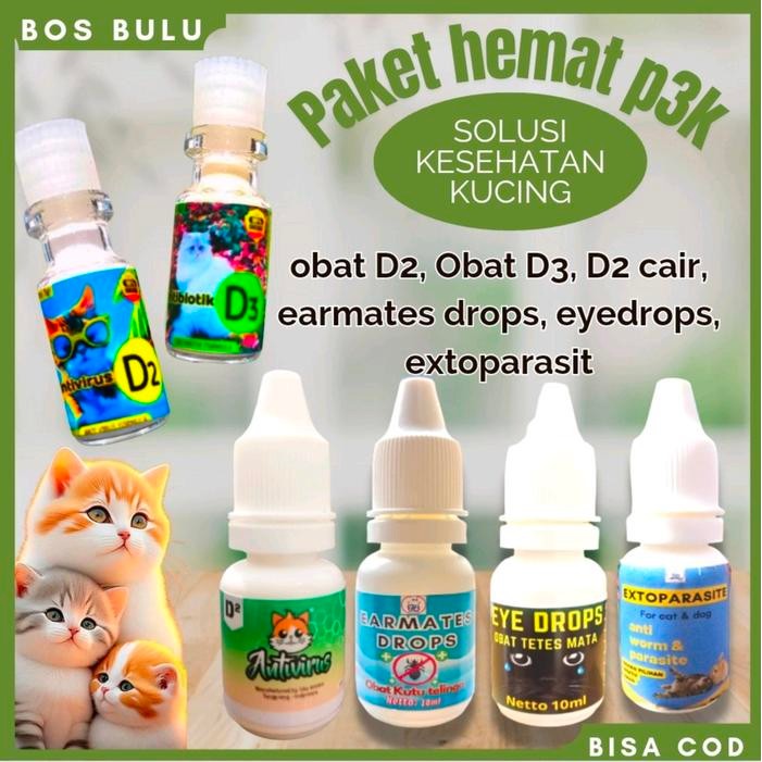 

paket hemat P3K pertolongan pertama obat kucing