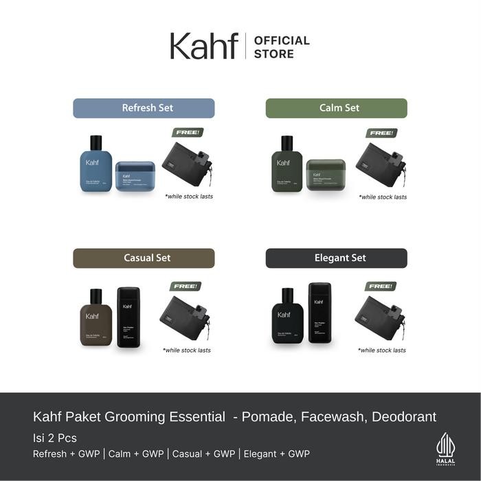 

[SPECIAL EDITION : JUMAT BERKAHF] Kahf Paket Grooming Essential isi 2 - Eau de Toilette (EDT),
