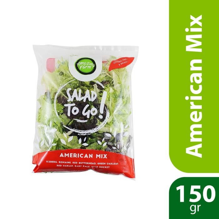 

LUXEHEALTH- Salad To Go Amercan Mix 150 Gram Amazing Farm