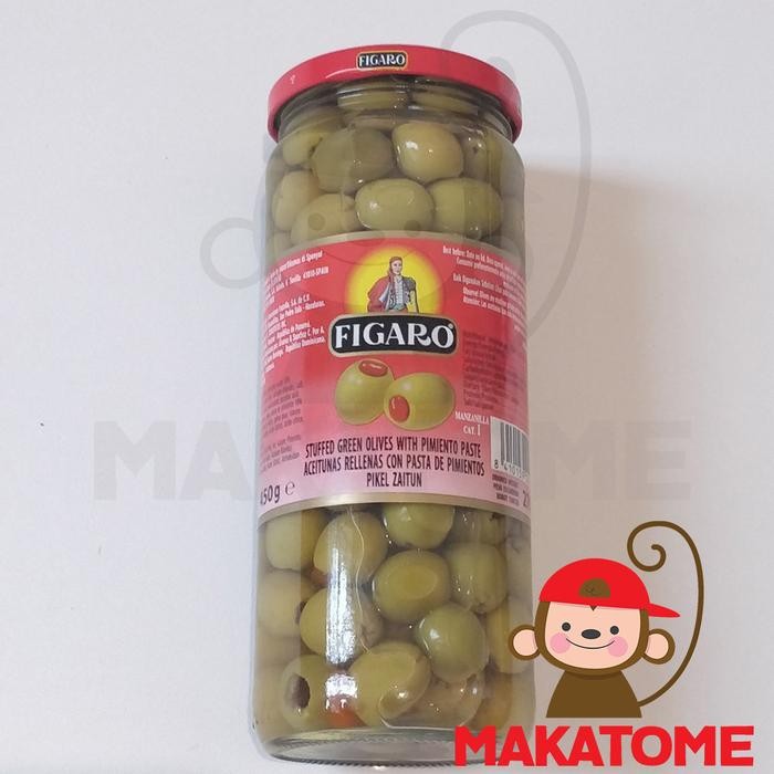 

LUXEHEALTH- Figaro Stuffed Green Olives With Pimiento Paste 450Gr Olive 450 G Gr