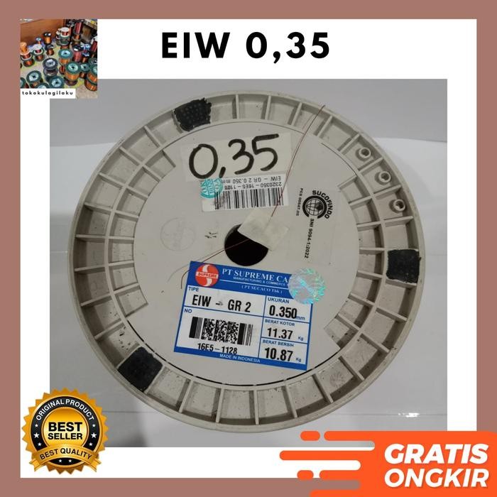 KAWAT TEMBAGA EMAIL 0.35 MM ENAMEL WIRE COOPER SUPREME EIW 0,35 mm
