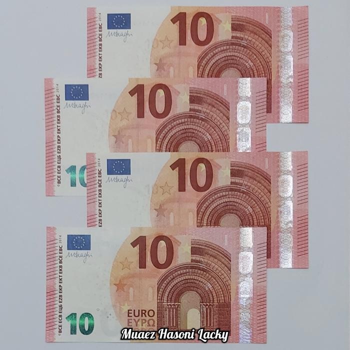 Uang Koleksi Euro 10 Euro Pecahan Asli Eropa Asli