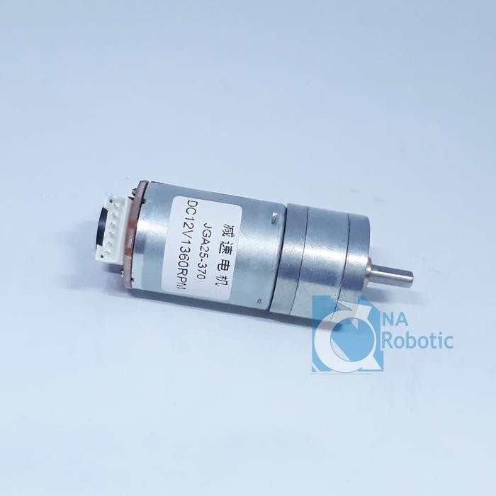 PJ Motor DC 25GA370 12V 1360 Rpm With Encoder