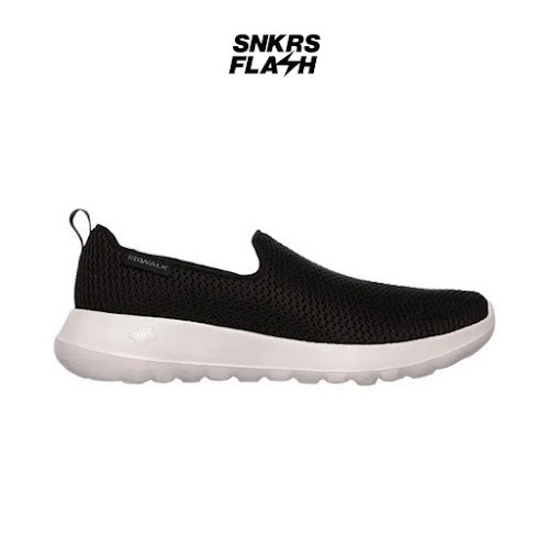 SKECHERS GO WALK JOY BLACK WHITE Sepatu Casual Wanita - 15600BKGY - Size 36