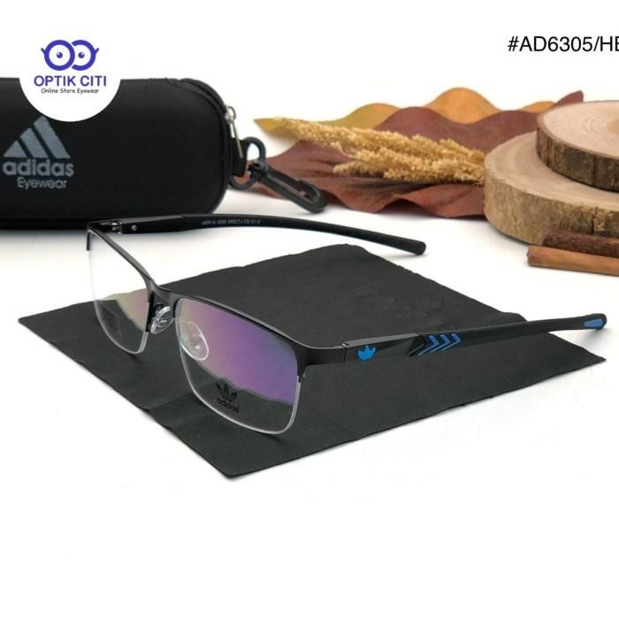 Frame Kacamata Pria Sporty Adidas 6305 Half Frame High Quality
