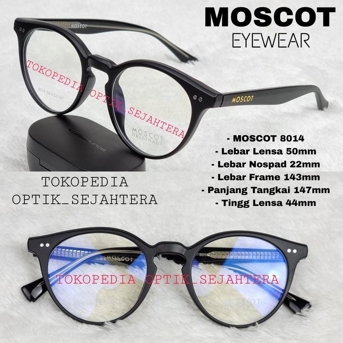 frame kacamata Moscot Pria wanita kacamata minus antiradiasi bluray
