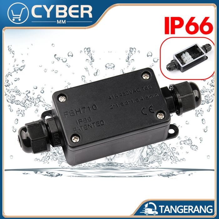 Tersedia Junction Box Waterproof FSH710 Konektor Kabel Listrik IP66