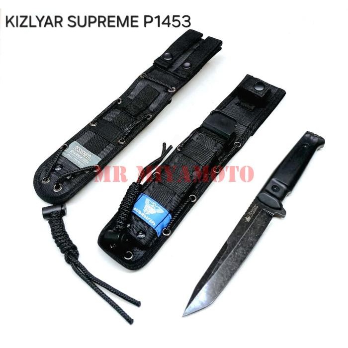Pisau Camping Kizlyar Tactical / Militer / Berburu / Survival Kit