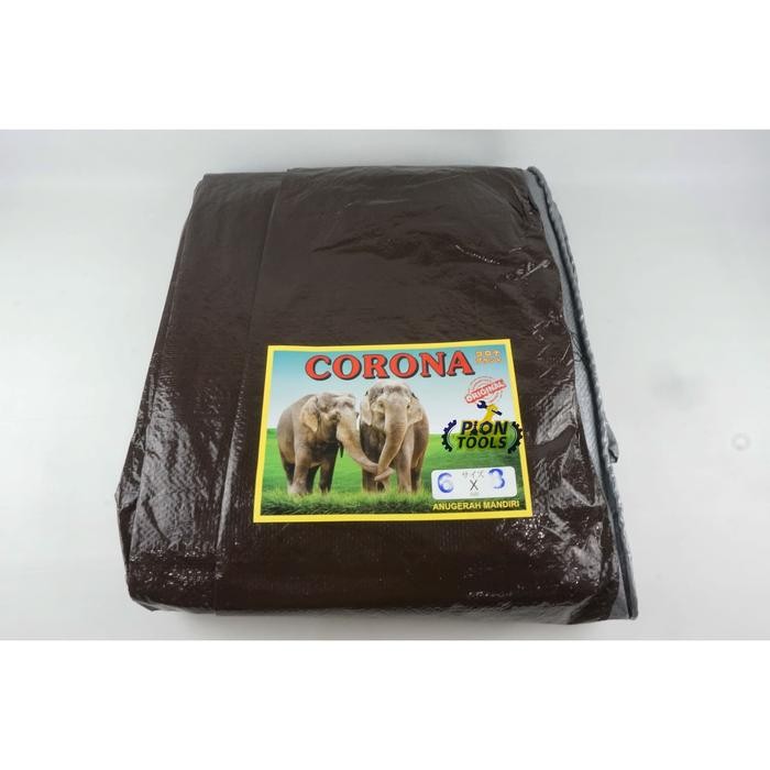 Terpal A2 6X8 Corona 2Gajah C/S Terpaulin Terpal Plastik Terpal Kolam