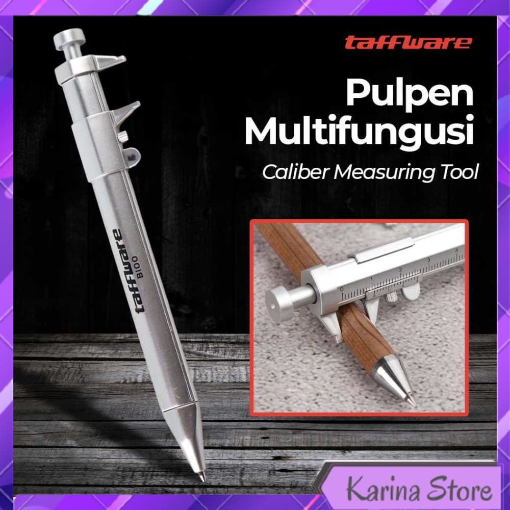 

PENA PULPEN BALLPOINT PEN CALIBER MEASURING TOOL SCALE RULER - B100