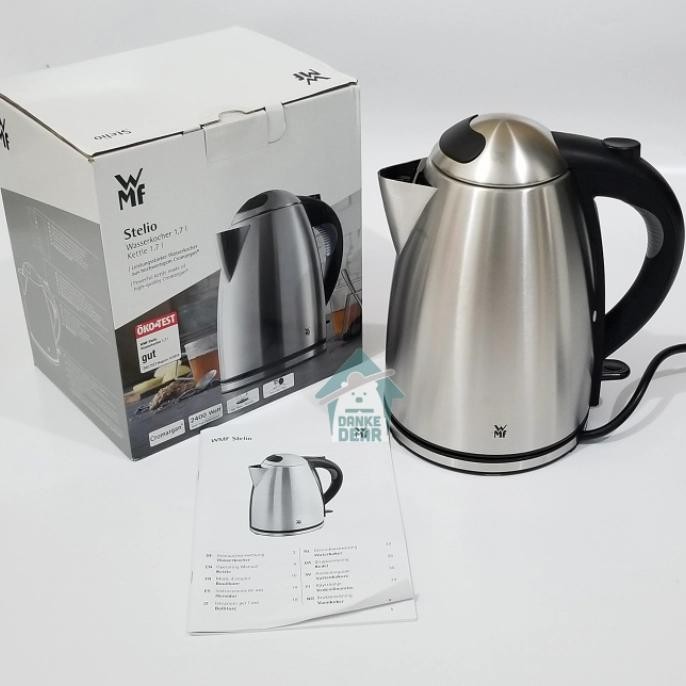 WMF Stelio 1,7L Kettle Teko Pemasak Air Listrik Stainlesssteel Cromarg