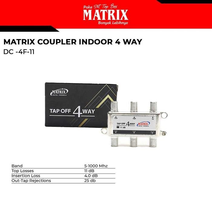 Siap Kirim Matrix Coupler Tv Digital Indoor 4 Way Splitter