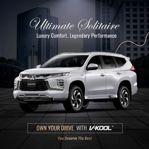 Kaca Film V-KOOL Ultimate Solitaire MITSUBISHI PAJERO SPORT 2016 Sunroof VK10