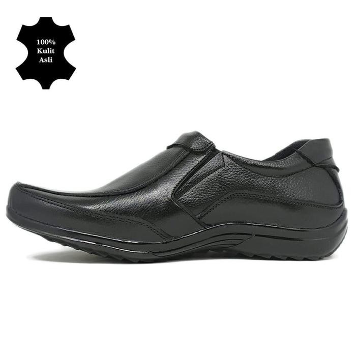 Sepatu Pantofel Pria Davalo Formal Kerja Kantor Kulit Sapi Asli Best