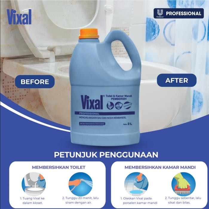 Pilihan- Vixal - Pembersih Kamar Mandi 2 L Cairan Pembersih Kerak Wc Toilet