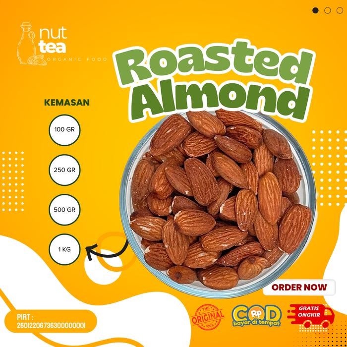

Roasted Almond 1kg - Kacang Almond Panggang / Organik