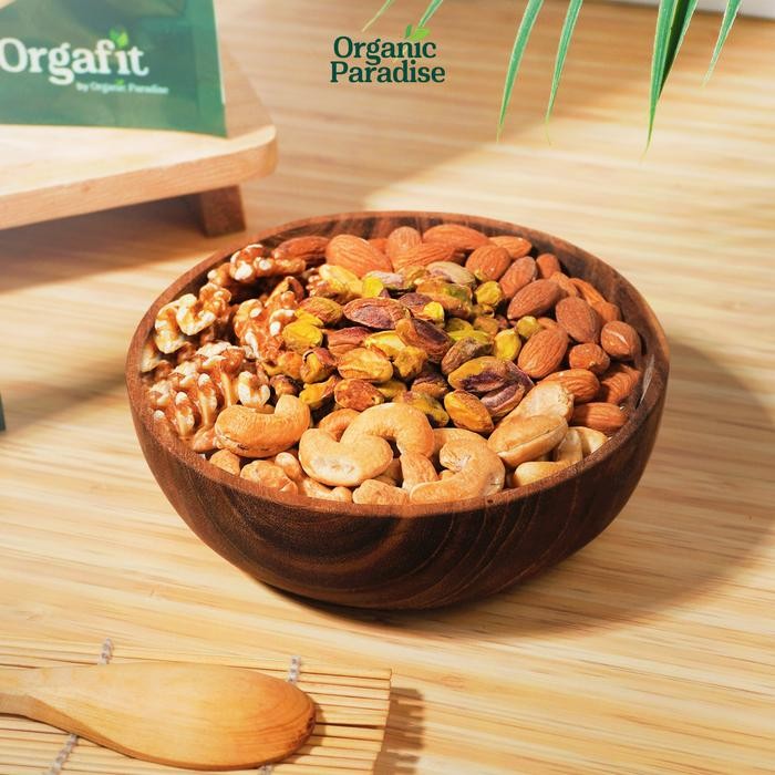 

Salted Mix Nut with Pistachio 1 KG / Snack Kacang Asin Mix Pistachio 1 KG Organic Paradise