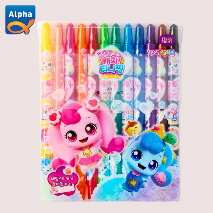 

[Teenieping] Teenieping Crayon - 12 Colors / Krayon Teenieping 12 Warna - Karakter Random