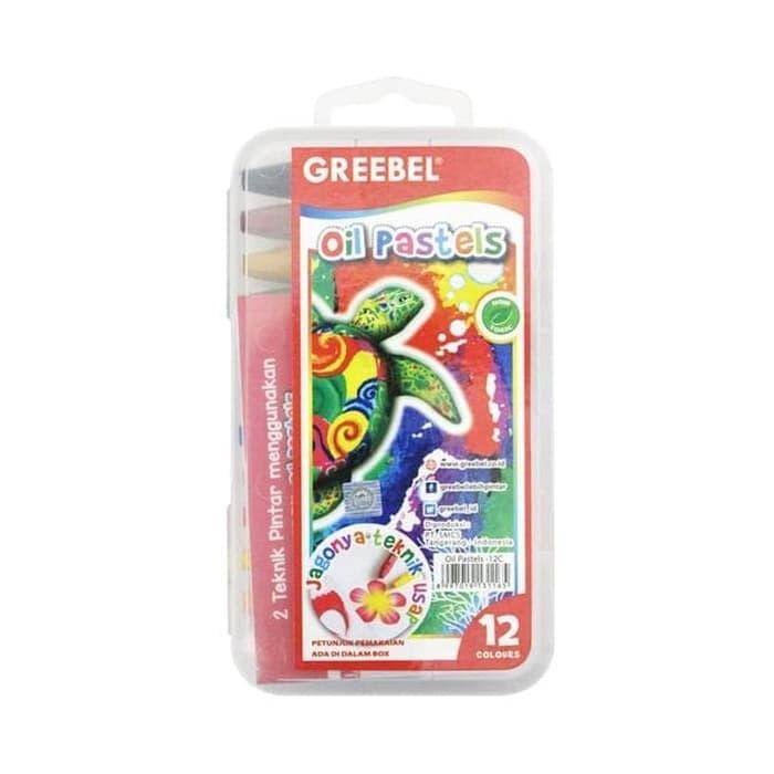

Crayon Mewarnai 12 Warna Greebel Oil Pastels (Off-41) Best