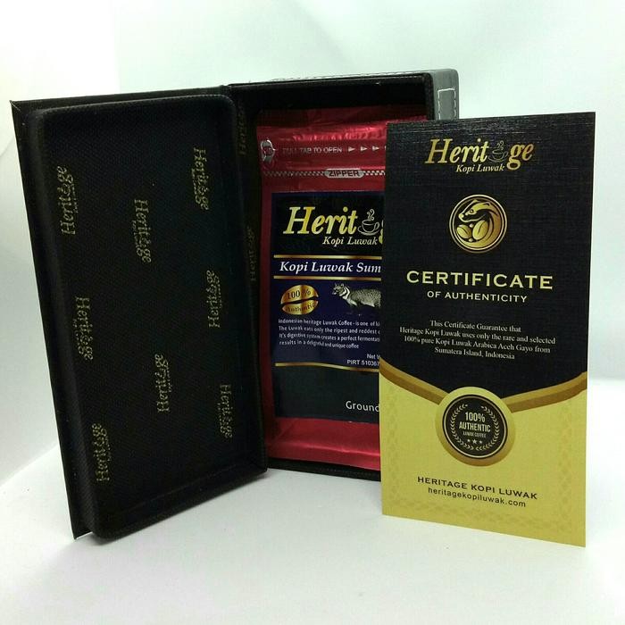 

Heritage Kopi Luwak Gift Box 100 gr