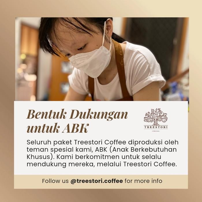 

Treestori Arabika Luwak Gn.Sumbing 100gr(Biji Kopi/Grind Halus/Medium)