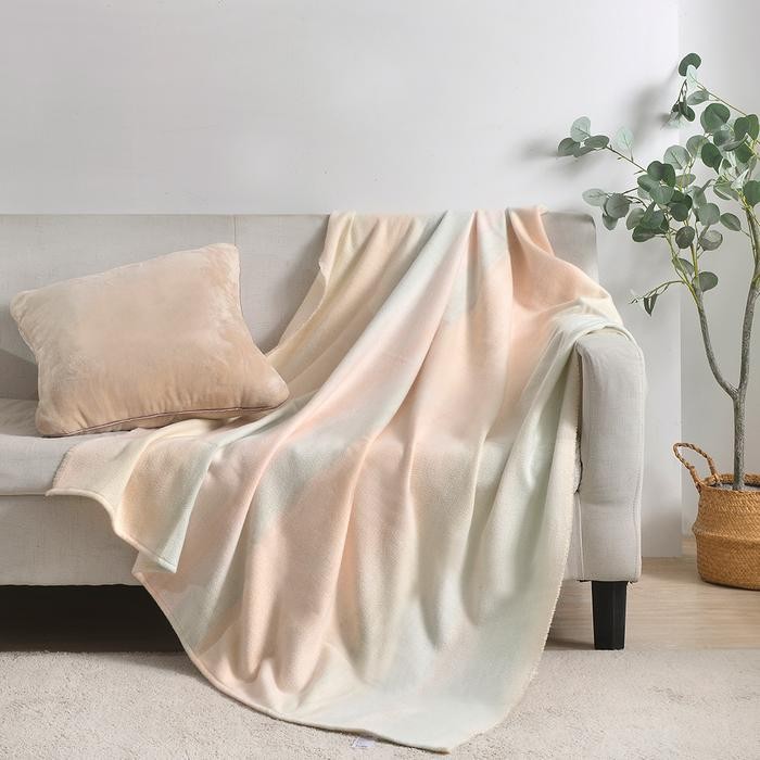125X150 Cm Selimut Polyester Throw Knit Informa