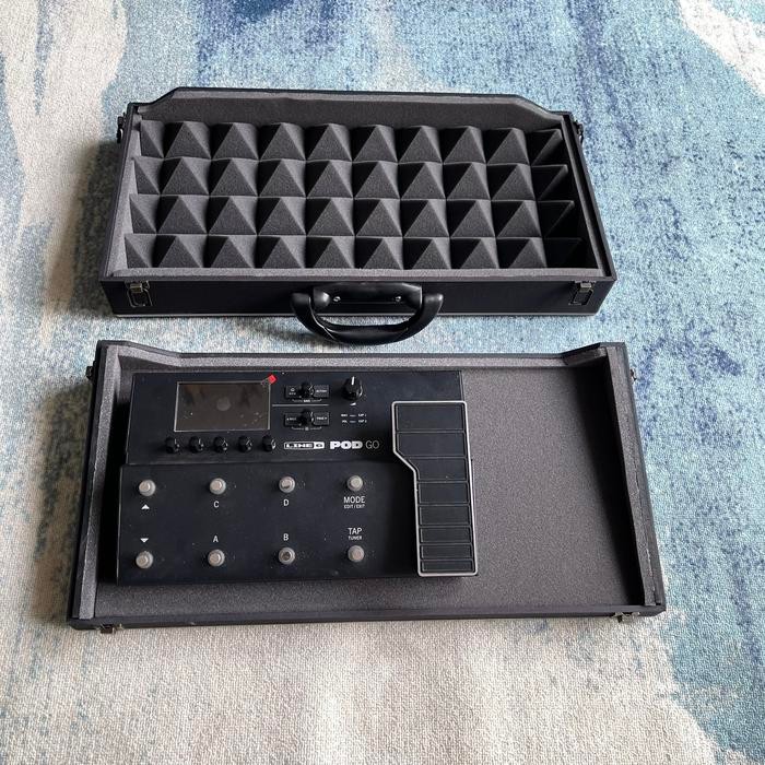 Musedo Rixton - Hardcase Efek Gitar Untuk Line 6 Pod Go Bahan Kuat Dan Bagus