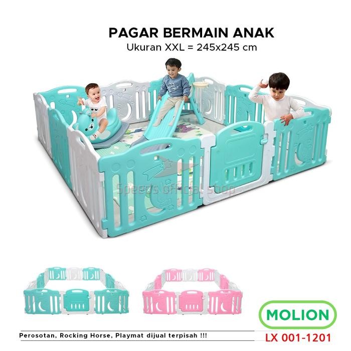 Terbaru SPEEDS Indoor Outdoor Playpen Pagar Bermain Anak & Bayi 001-1201 - Shopee