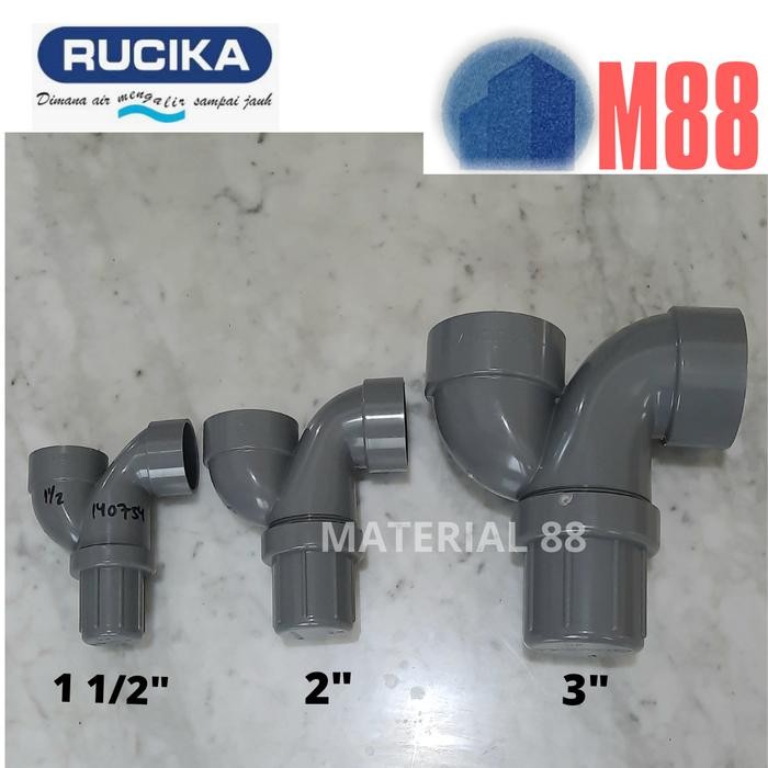 Pilihan- P Trap 3 Inch Rucika/ Leher Angsa Pvc