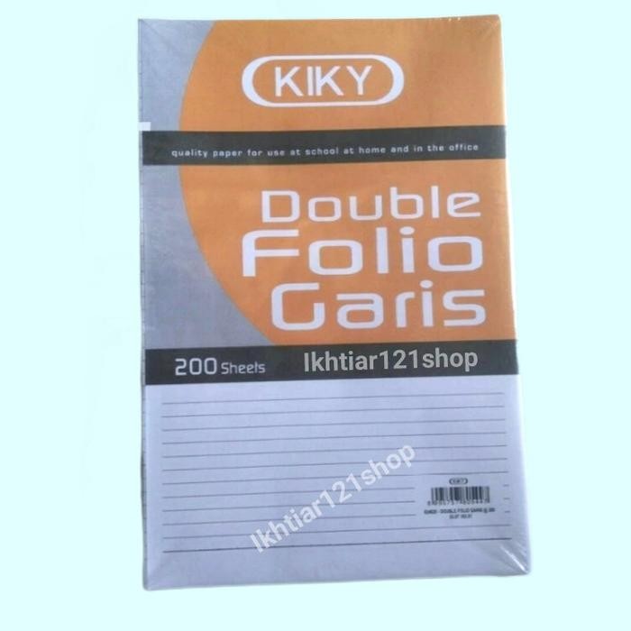 

Khusus Grab! Kertas Double Folio Bergaris Kiky Isi 200 Lbr