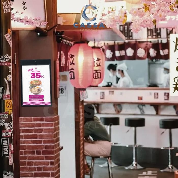 

Tempat Brosur Dinding A4 Akrilik Pocket Hitam Original