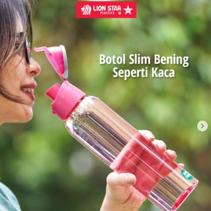 Botol Minum Lion Star Yoshi 600ml NA-20 Yoshi Botol 600ml Botol Minum Slim Seperti Kaca Bottles