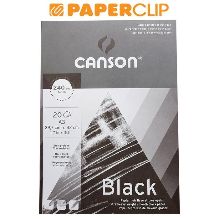 

Sketchbook Canson Black 20S A3 240G
