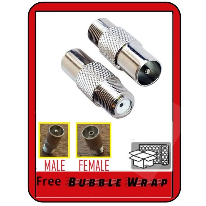 konektor jack sambungan kabel antena tv f Jek jack besi u receiver