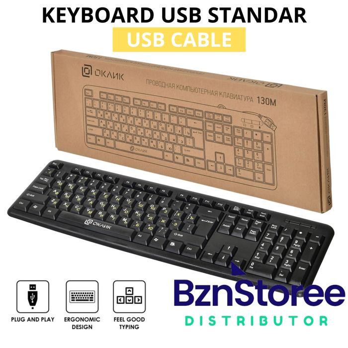 Keyboard USB standar / Keyboard murah / Keyboard Pc Computer
