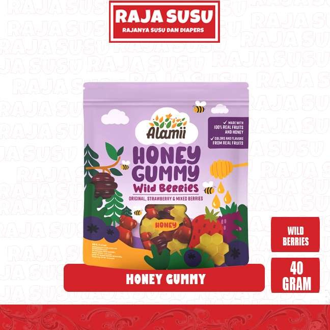 

ALAMII HONEY GUMMY WILD BERRIES 40GR - RAJA SUSU