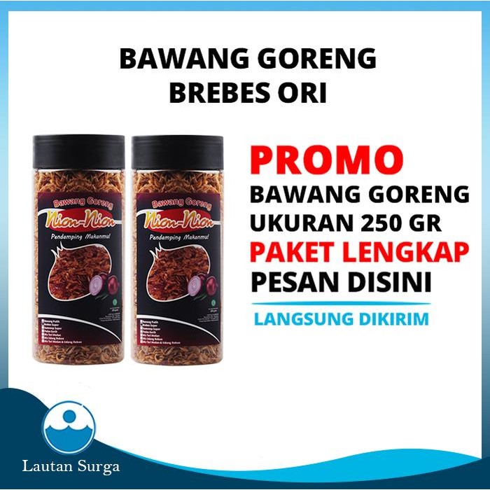 

NEW PRODUK BAWANG GORENG 250 GRAM BOTOL BREBES GRADE SUPER PREMIUM RENYAH REE RAIN