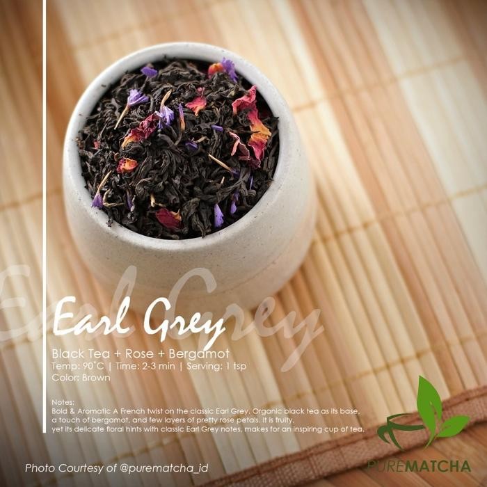 

Exp Lama Artisan Tea Earl Grey 100g - Black Tea Rose Bergamot Premium Shopee
