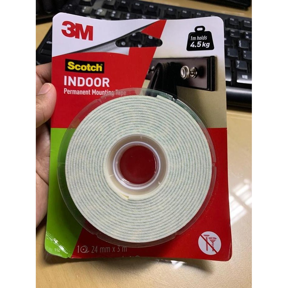 

Double Tape Mounting Scotch 24mm x 3m ORIGINAL 3M - MOUNTING 24