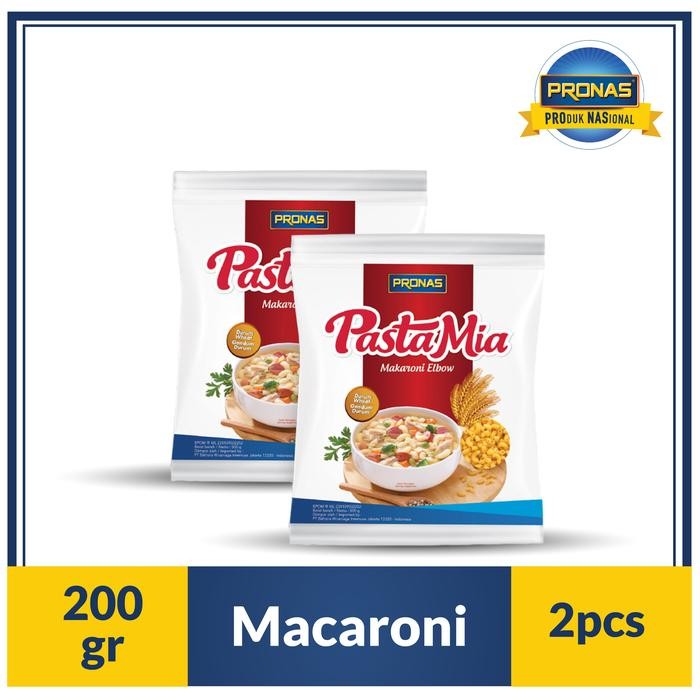 

Pilihan- Pronas Pastamia Macaroni Elbow 200 G Bundling 2 Pcs