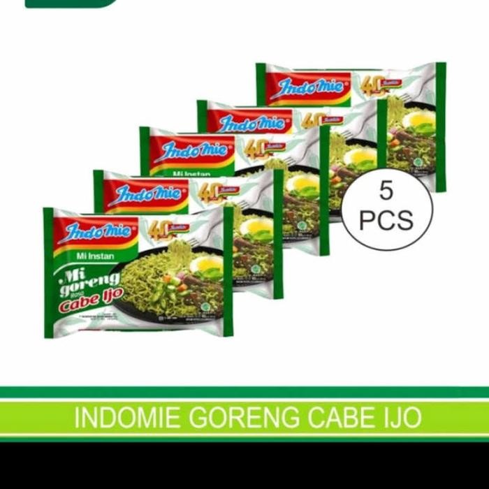 

Pilihan- Indomie Goreng Cabe Ijo Isi 5 Pcs