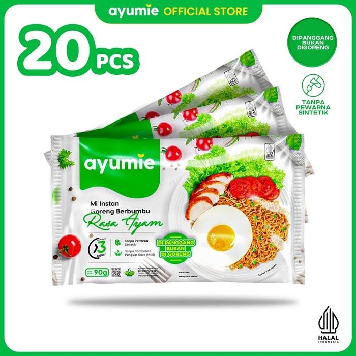 

Pilihan- Mie Goreng Instan Sehat Ayumie Rasa Ayam Isi 20 Pack Healthy Food