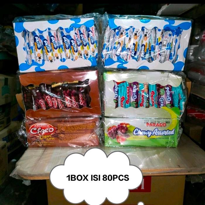 

Pilihan- Parago Chewy Milk Candy 1Box [80Pcs] Halal Exp Des 2026