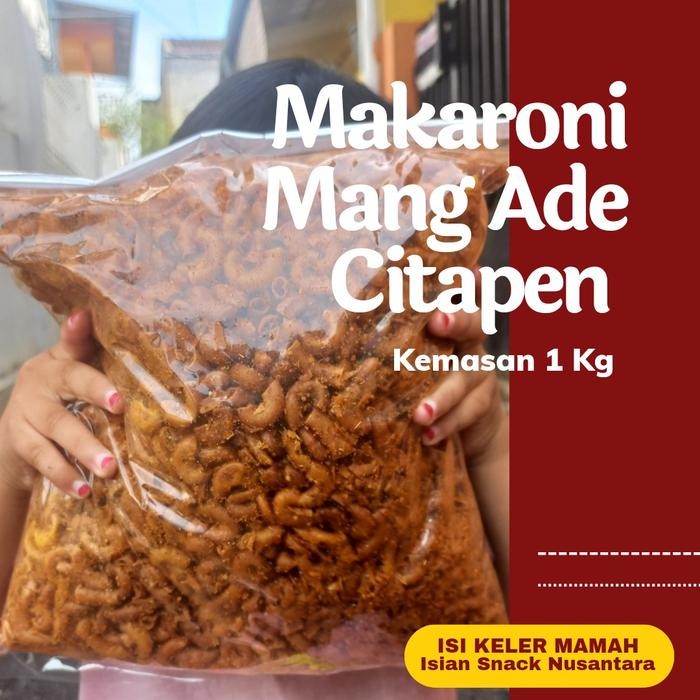 

Pilihan- Makaroni Mang Ade Citapen Tasikmalaya Pedas Gurih 1Kg Jajanan Makroni Goreng Food