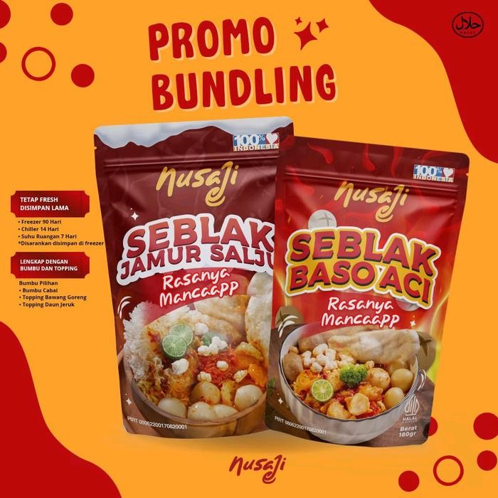 

Pilihan- Promo Bundling "Seblak Baso Aci Dan Seblak Jamur" Makanan Instan