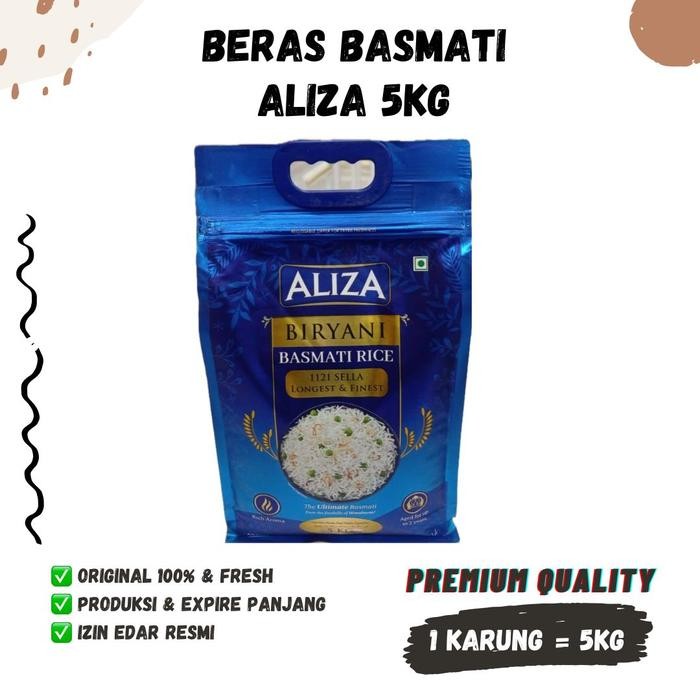 

Pilihan- Beras Basmati Sella 5Kg Premium Rice Creamy Rendah Glikemik Premium India Masakan Arab