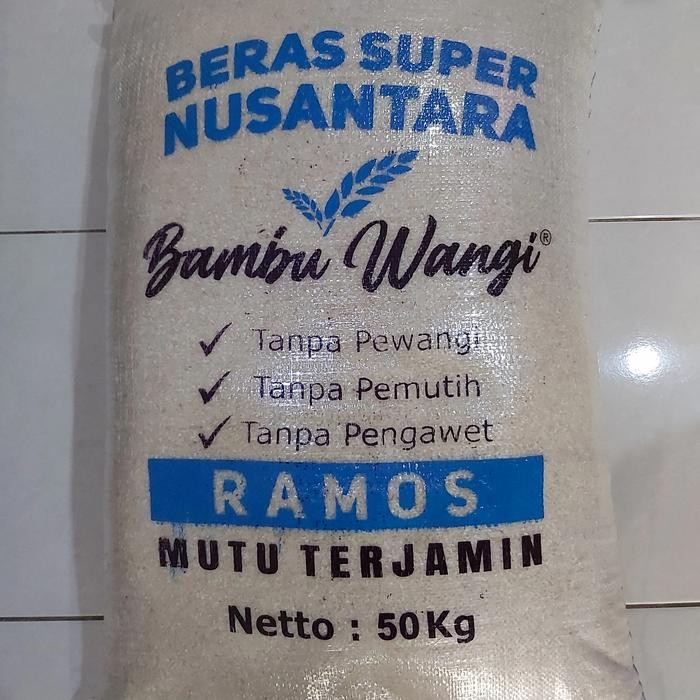 

Pilihan- Beras Ramos - Merk Bambu Wangi 50 Kg (Khusus Instan)