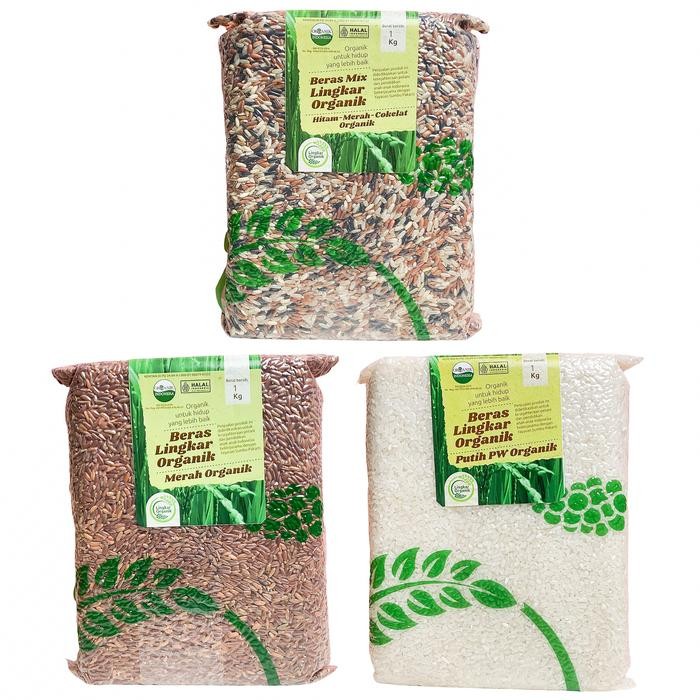 

Pilihan- Lingkar Organik Aneka Beras Organik 1 Kg Beras Putih , Merah , Mix Rice